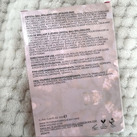 Nails Inc Crystal Ball Rollergloss Lip Gloss Duo - Picture 2 of 5